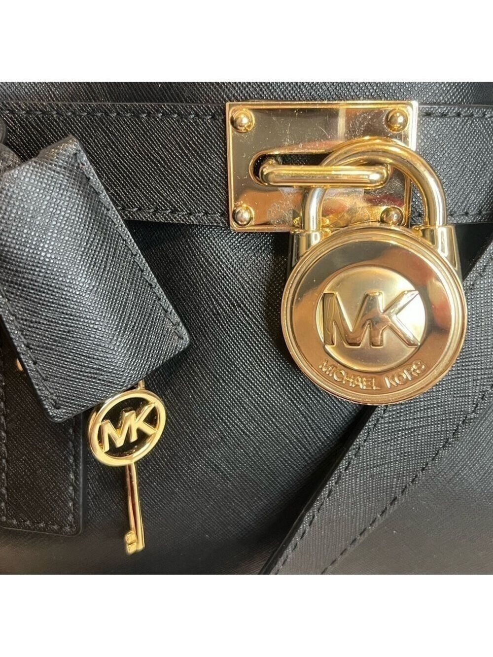 MICHAEL KORS HAMILTON LEATHER SATCHEL - Picture 15 of 15